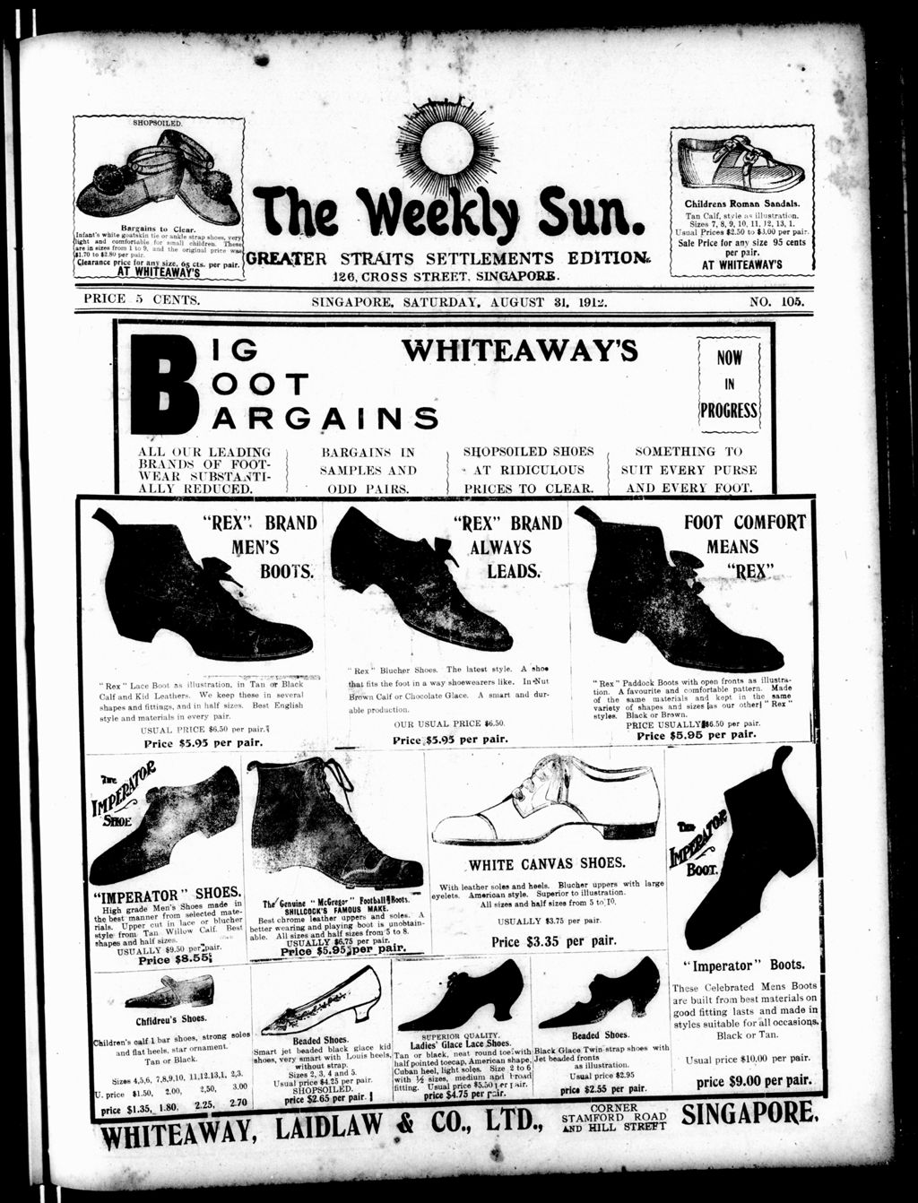 Miniature of Weekly Sun 31 August 1912