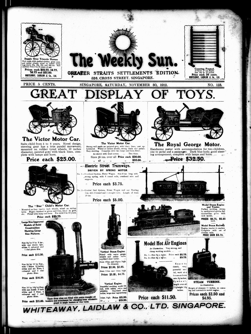 Miniature of Weekly Sun 30 November 1912