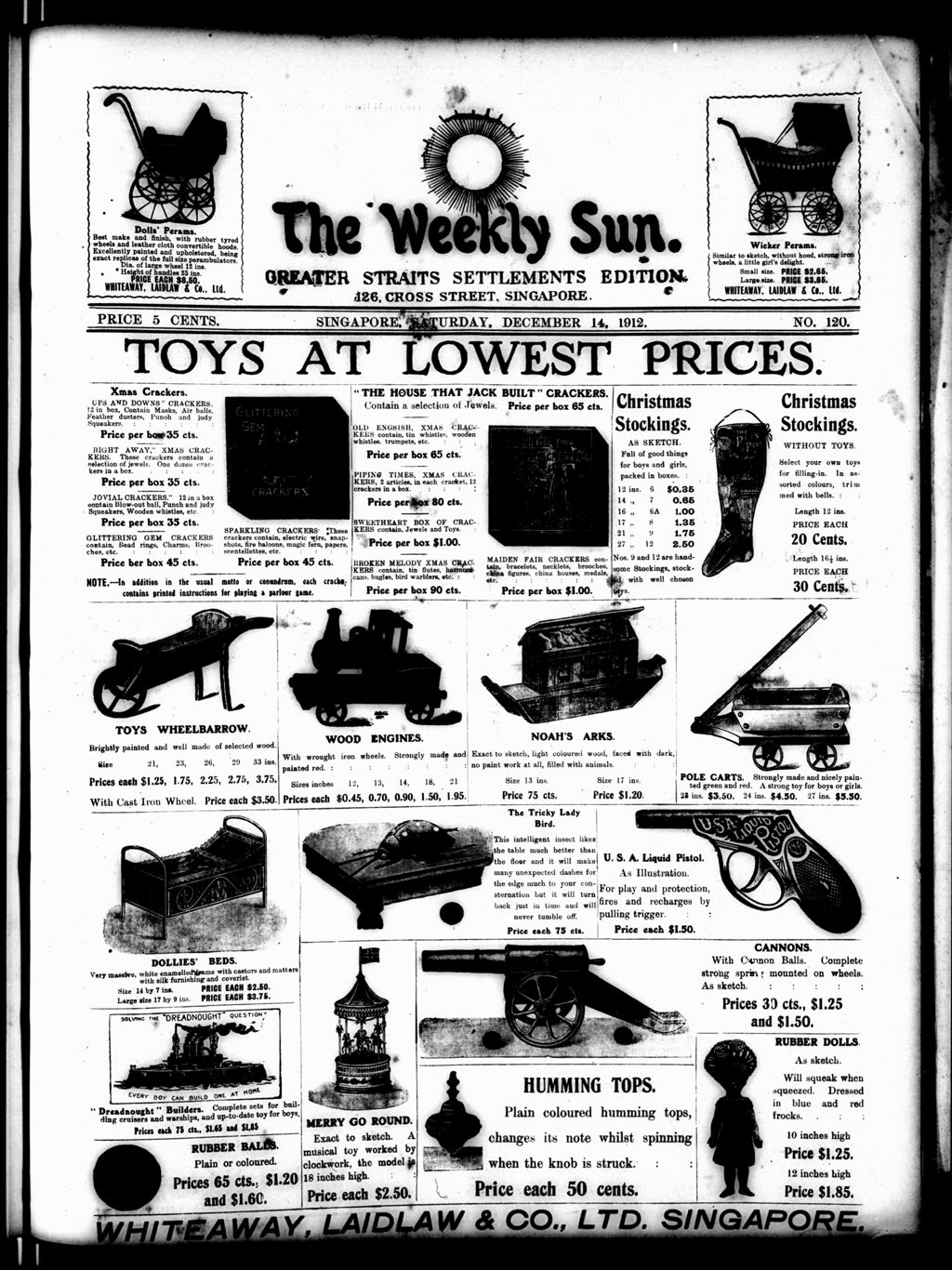 Miniature of Weekly Sun 14 December 1912