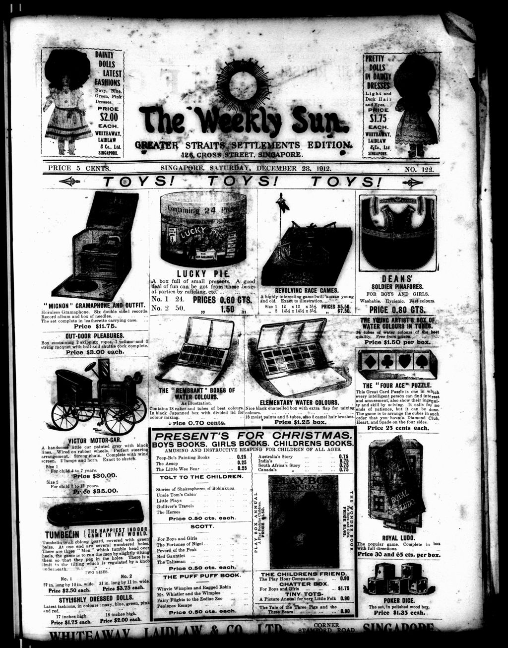 Miniature of Weekly Sun 28 December 1912