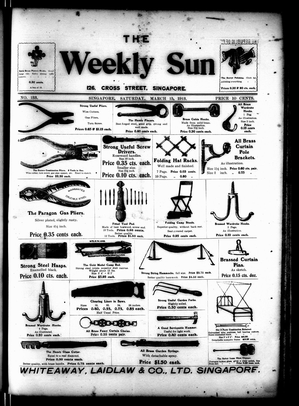 Miniature of Weekly Sun 15 March 1913