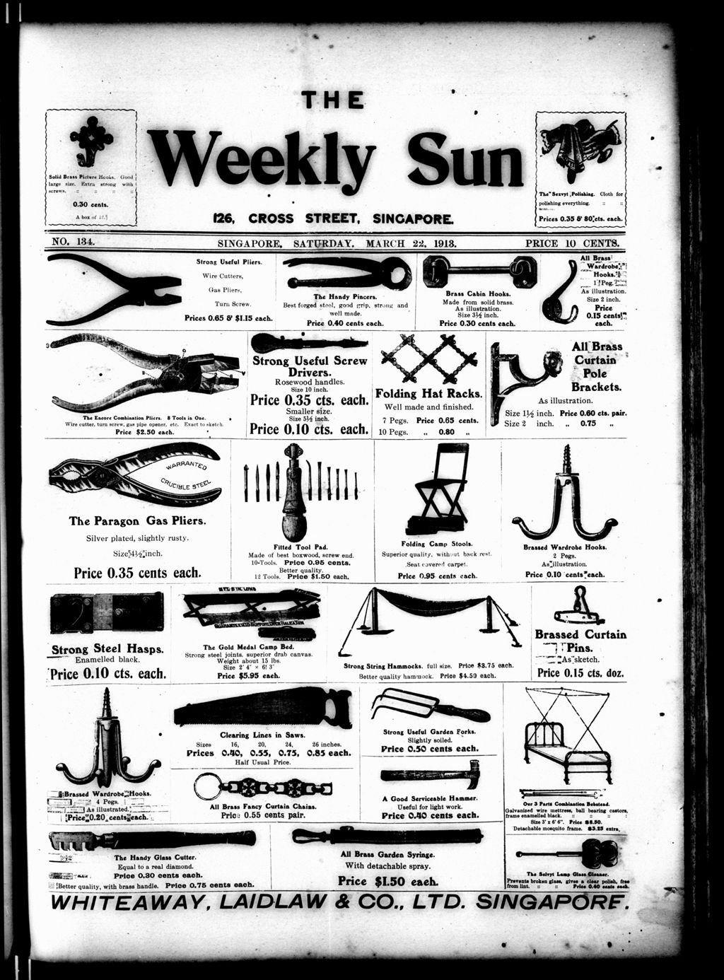 Miniature of Weekly Sun 22 March 1913