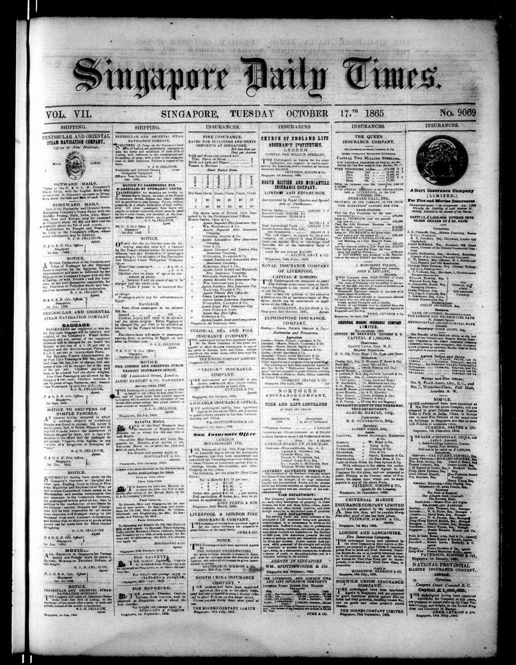 Miniature of Singapore Daily Times 17 October 1865