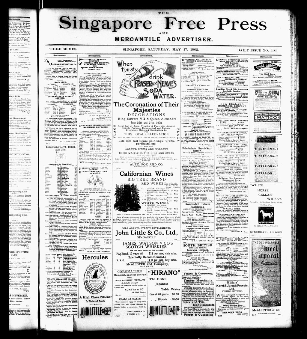 Miniature of Singapore Free Press and Mercantile Advertiser 17 May 1902