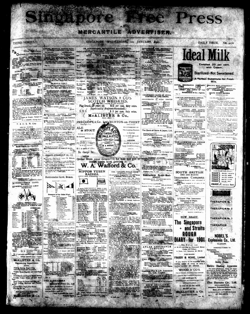 Miniature of Singapore Free Press and Mercantile Advertiser 02 January 1901