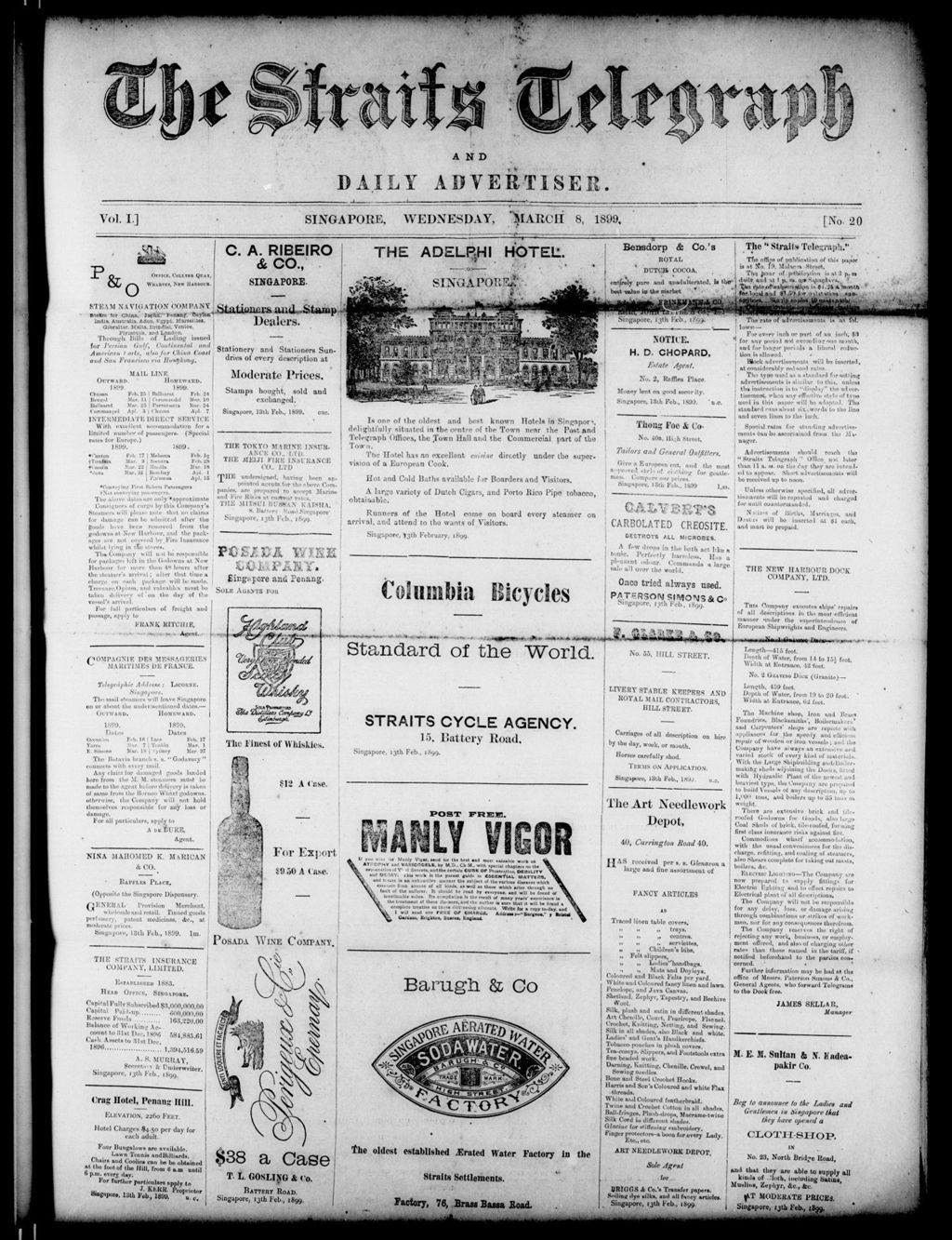 Miniature of Straits Telegraph and Daily Advertiser 08 March 1899