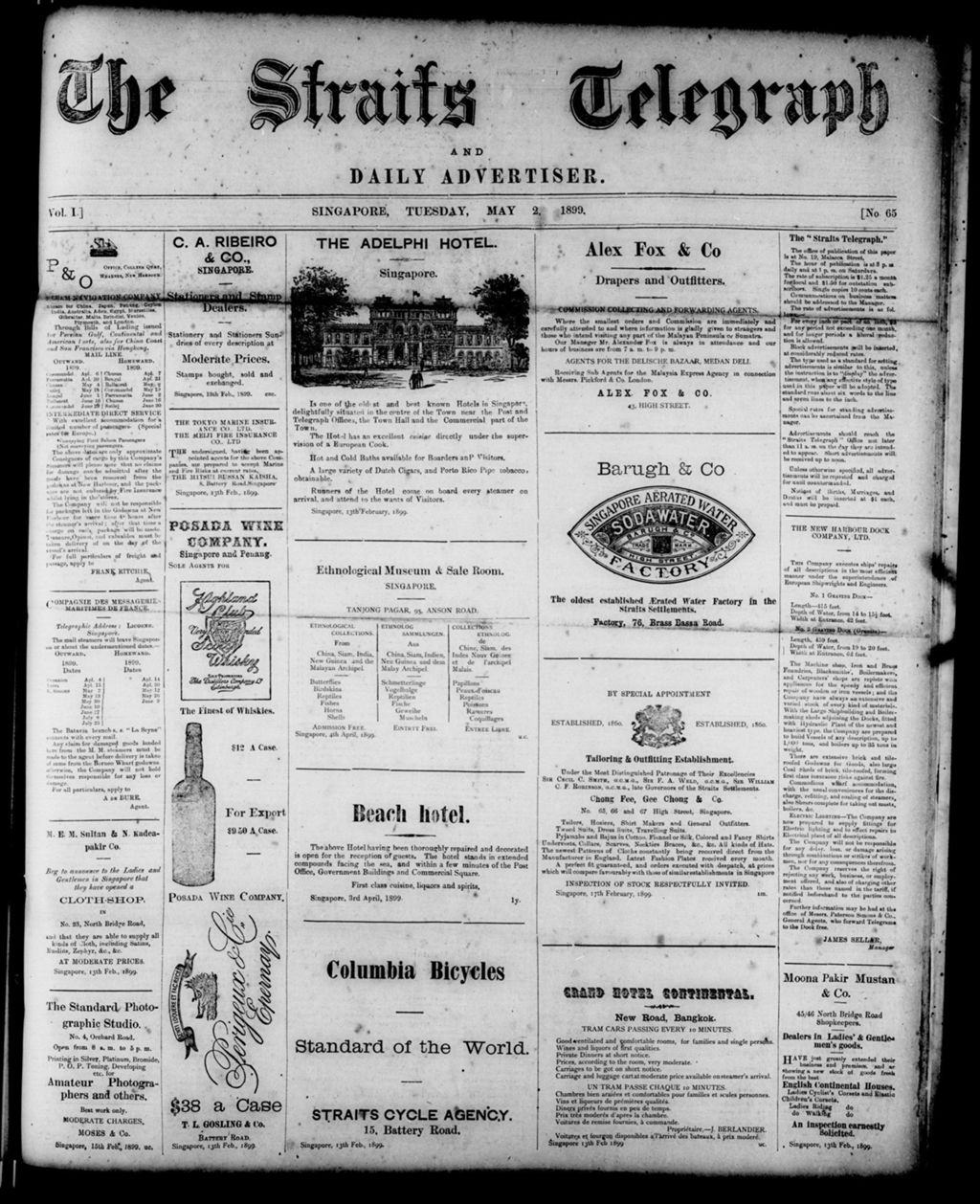 Miniature of Straits Telegraph and Daily Advertiser 02 May 1899