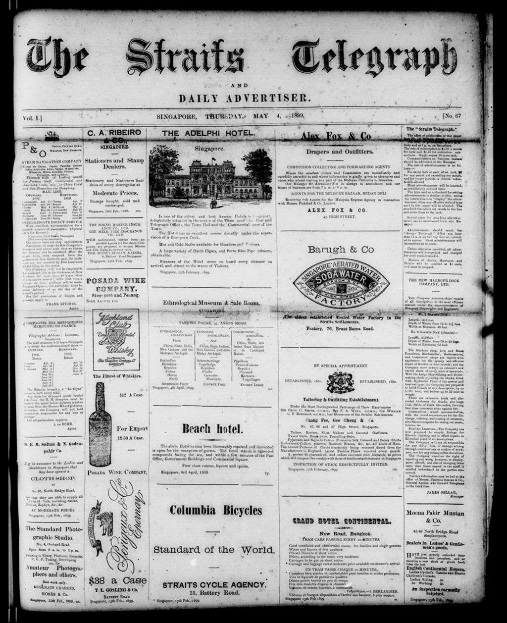 Miniature of Straits Telegraph and Daily Advertiser 04 May 1899