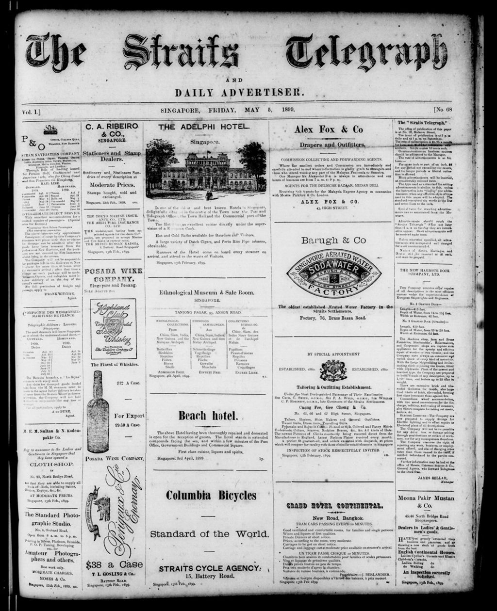 Miniature of Straits Telegraph and Daily Advertiser 05 May 1899