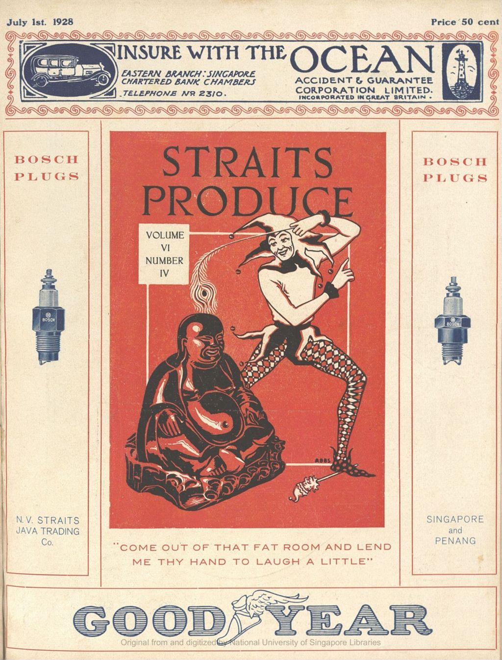 Miniature of Straits produce. Volume 6, Number 4 (July 1st 1928)