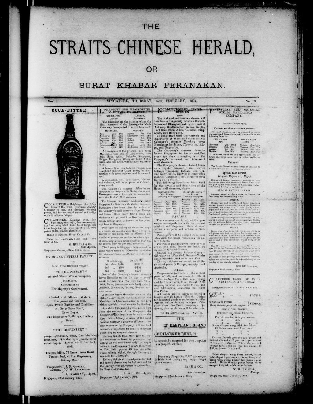 Miniature of Straits-Chinese Herald 15 February 1894