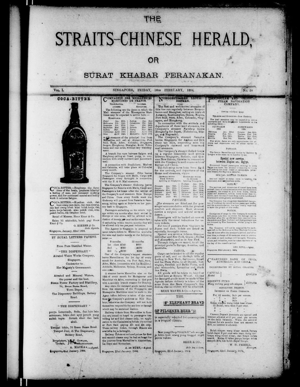 Miniature of Straits-Chinese Herald 16 February 1894