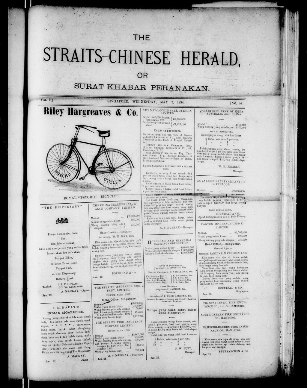 Miniature of Straits-Chinese Herald 02 May 1894