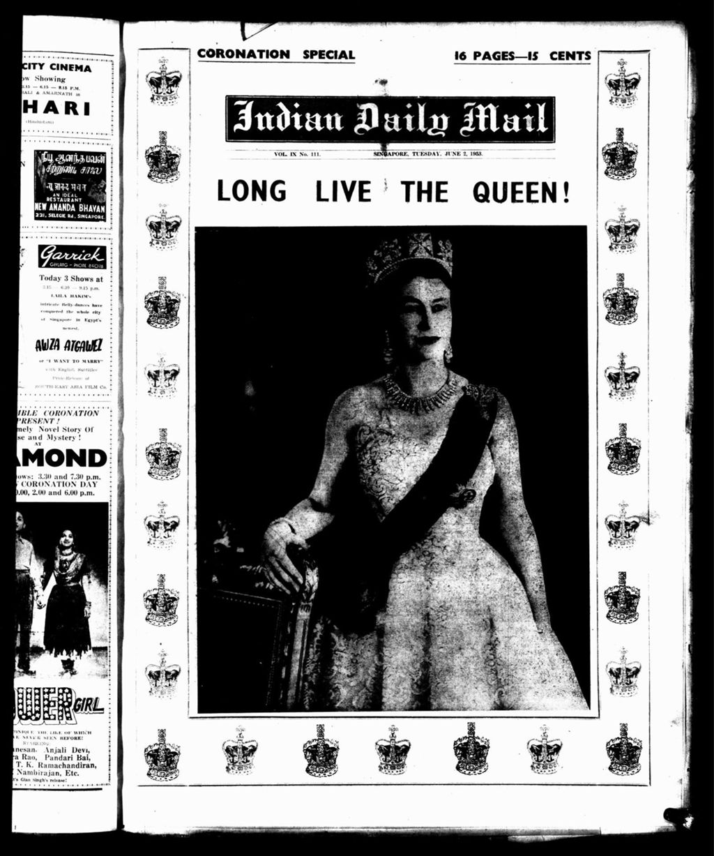 Miniature of Indian Daily Mail 02 June 1953