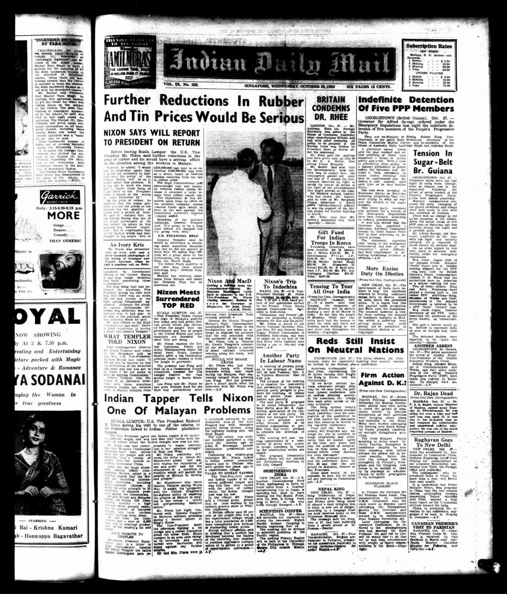 Miniature of Indian Daily Mail 28 October 1953