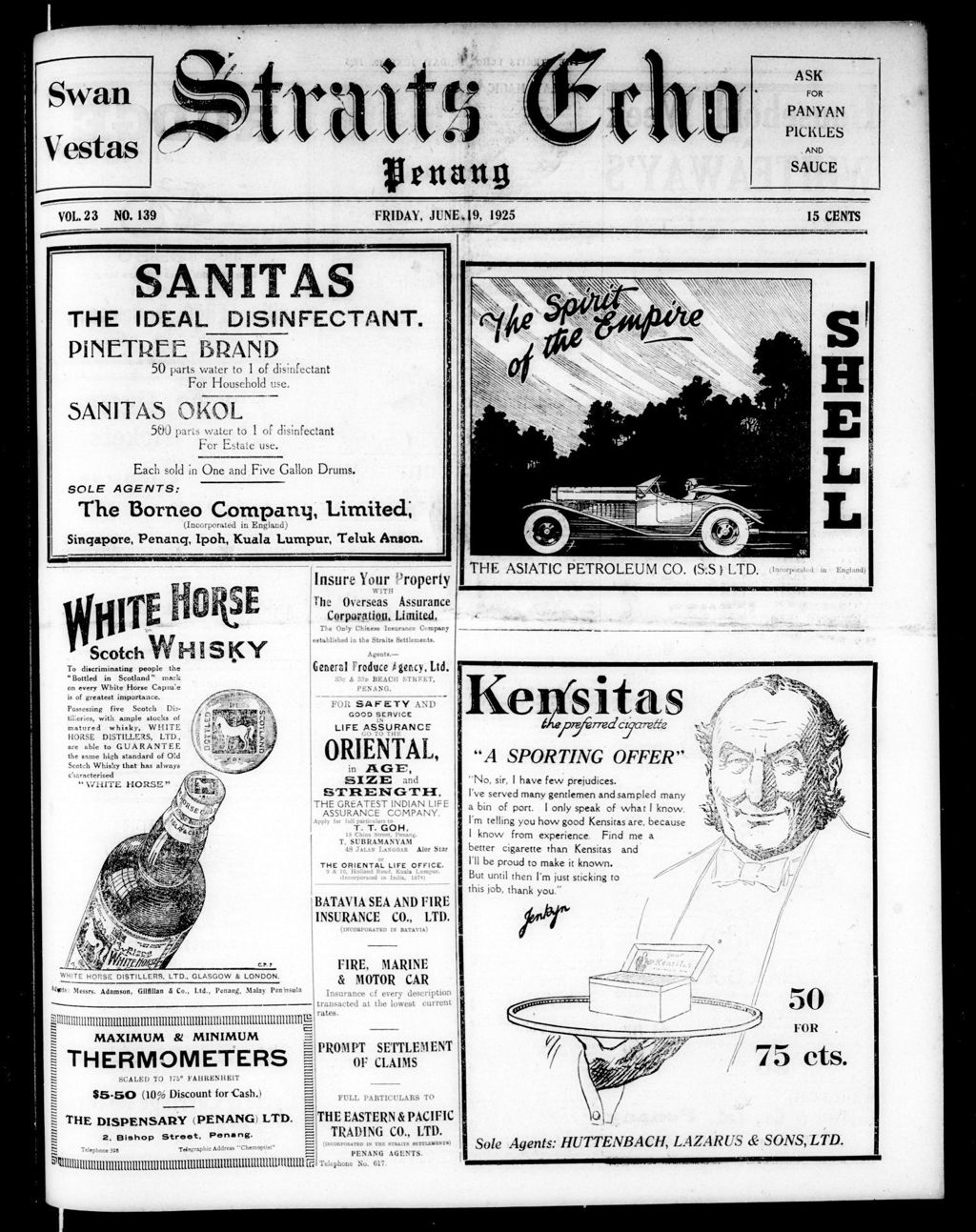 Miniature of Straits Echo 19 June 1925