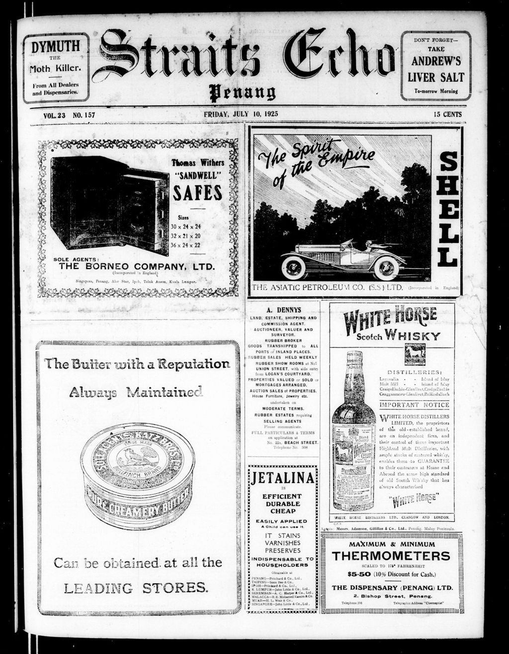 Miniature of Straits Echo 10 July 1925