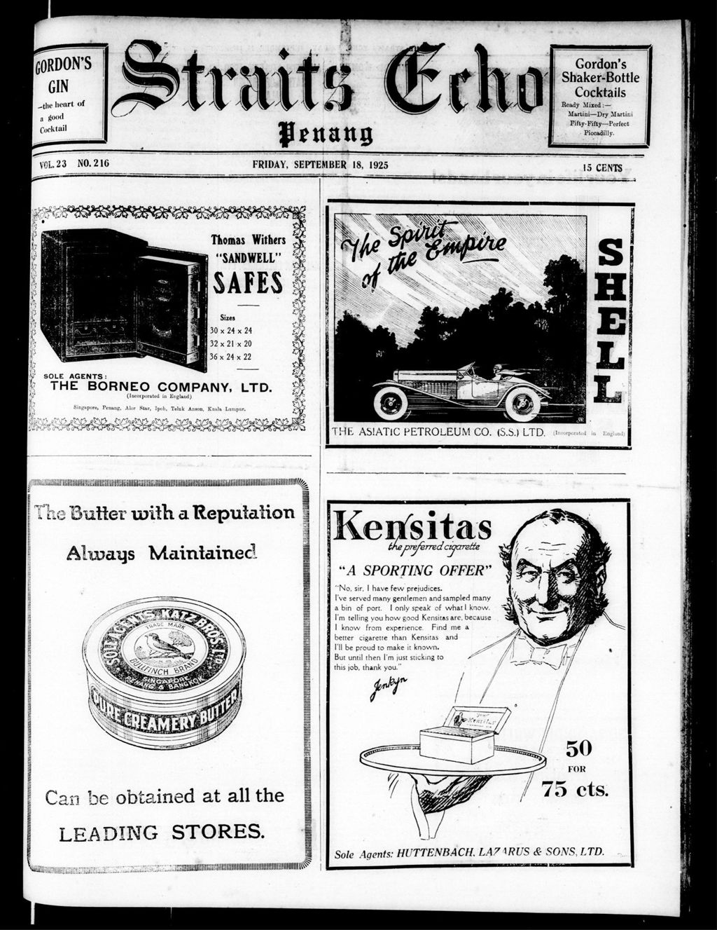 Miniature of Straits Echo 18 September 1925