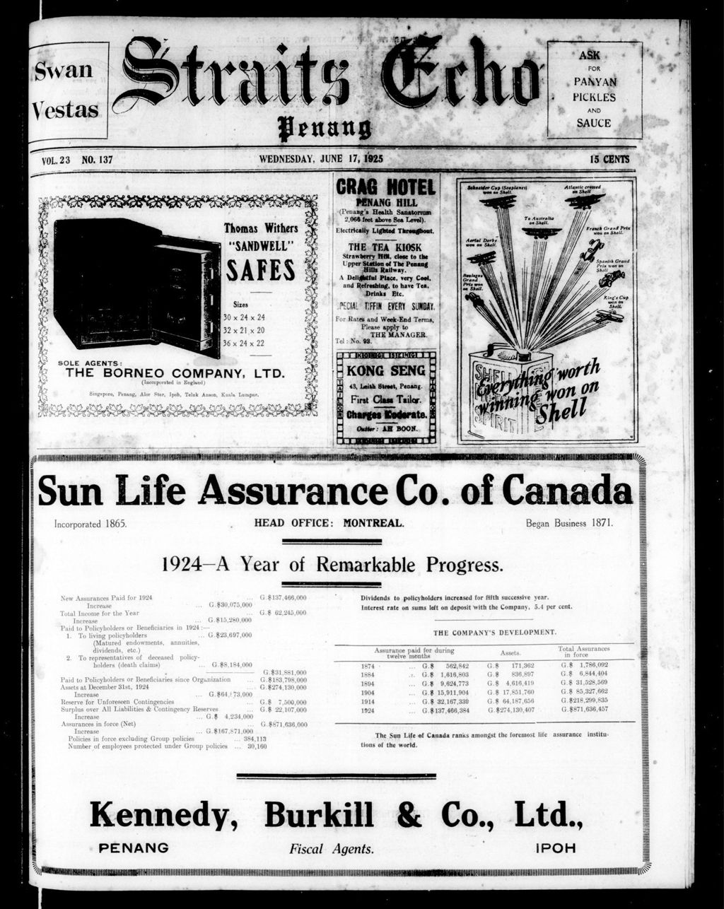 Miniature of Straits Echo 17 June 1925