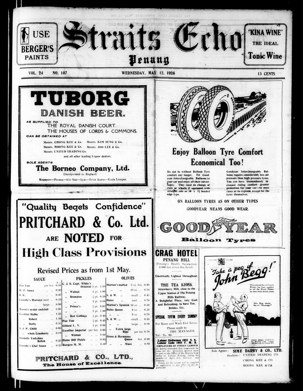 Miniature of Straits Echo 12 May 1926