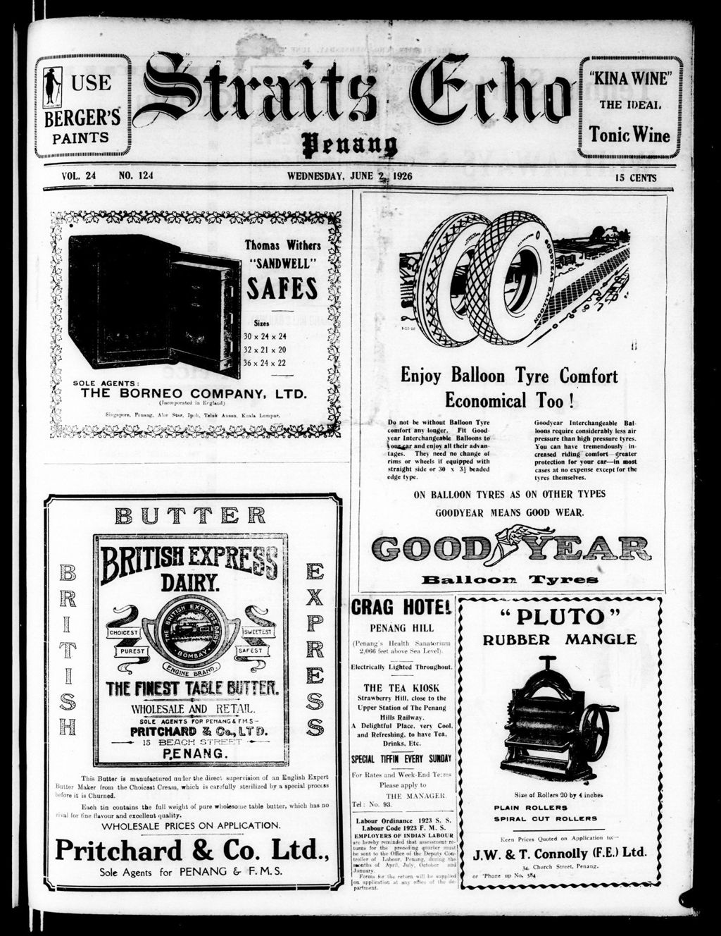 Miniature of Straits Echo 02 June 1926