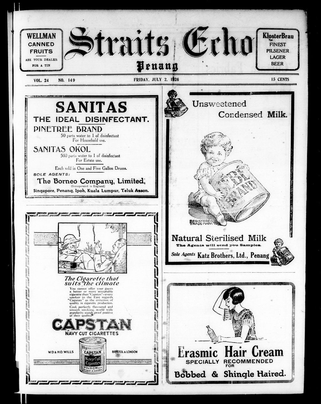 Miniature of Straits Echo 02 July 1926