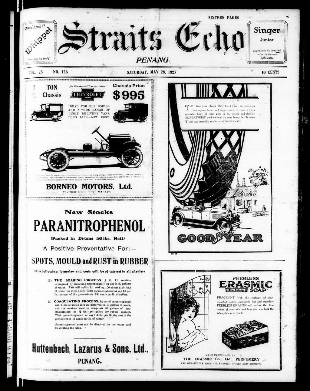 Miniature of Straits Echo 28 May 1927