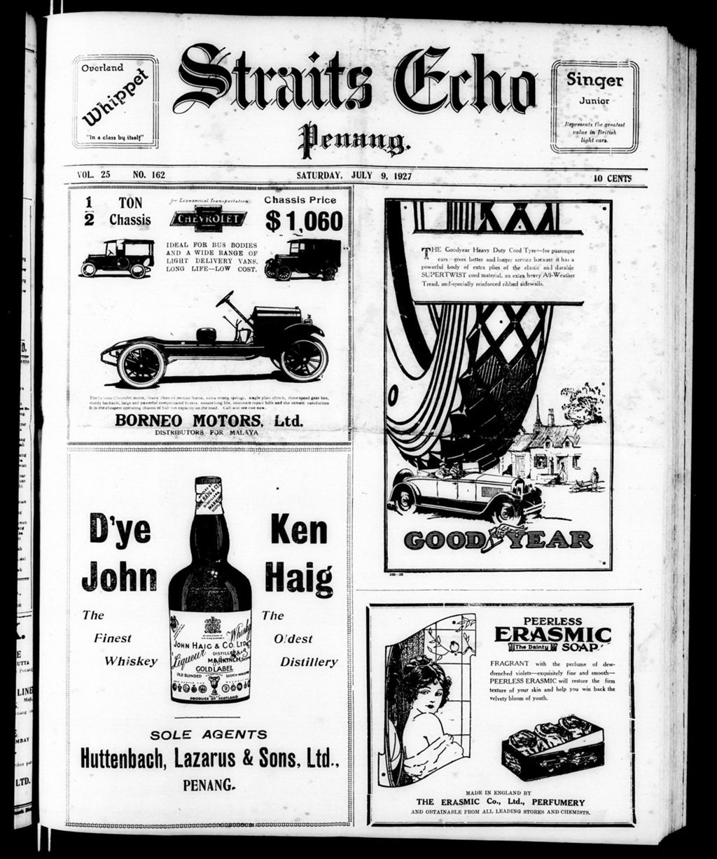 Miniature of Straits Echo 09 July 1927