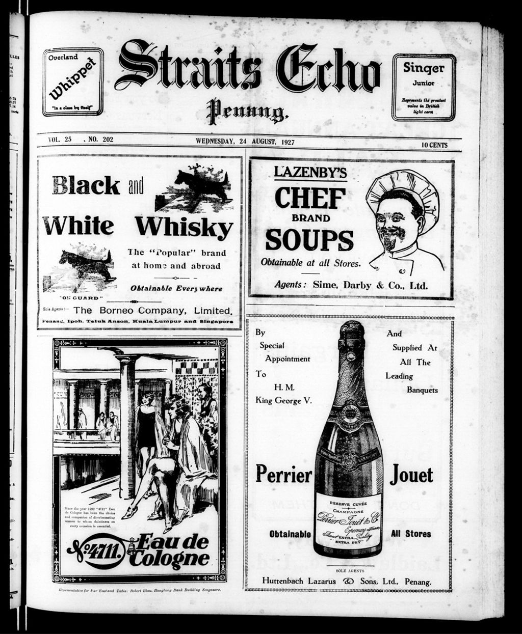 Miniature of Straits Echo 24 August 1927