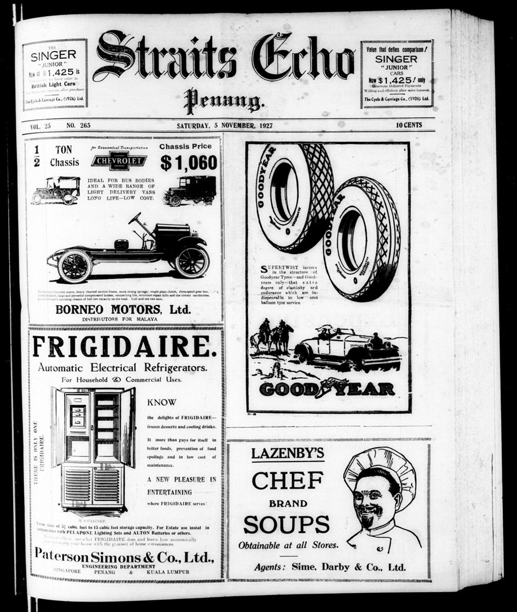 Miniature of Straits Echo 05 November 1927