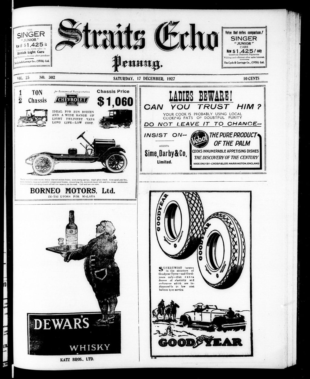 Miniature of Straits Echo 17 December 1927