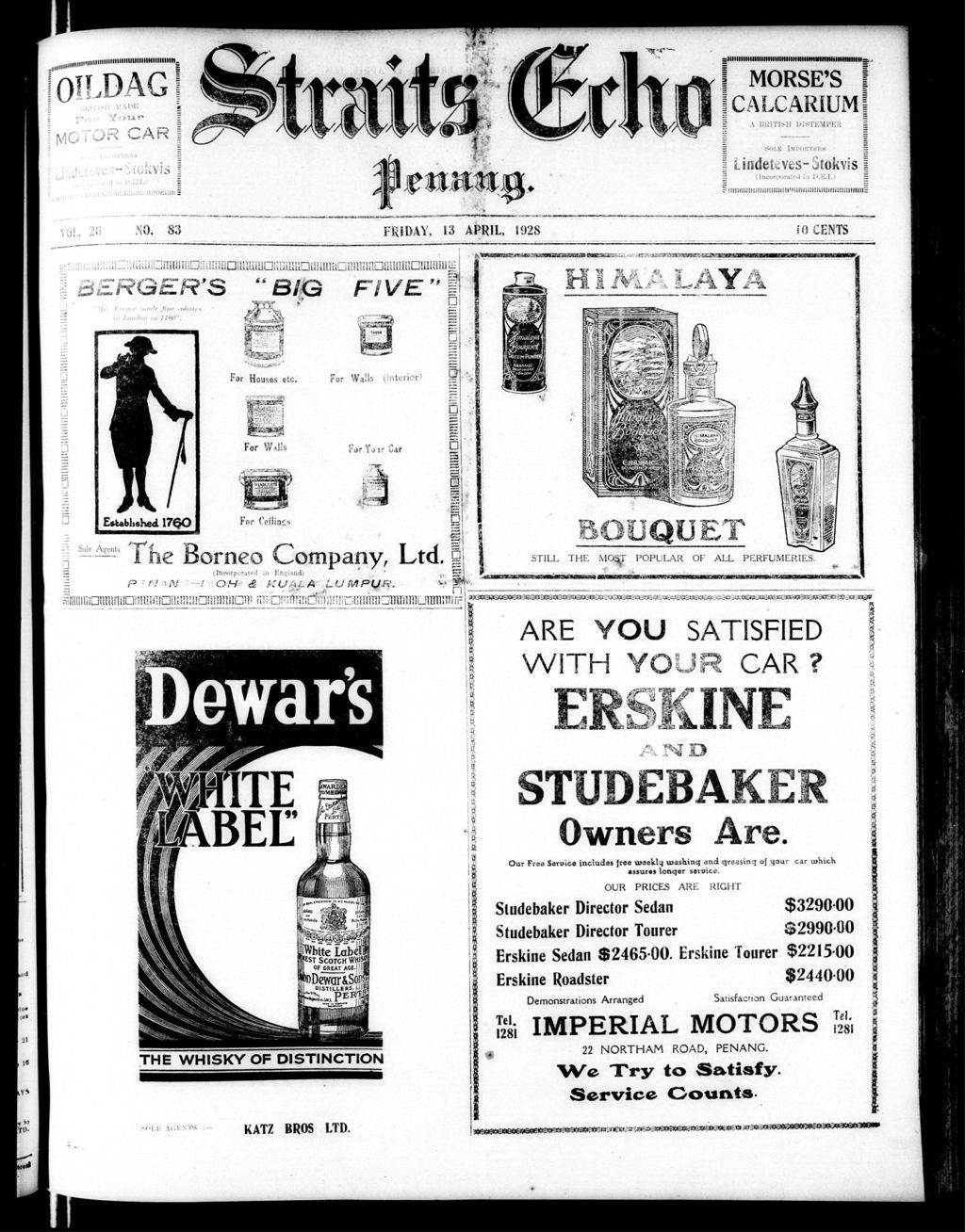 Miniature of Straits Echo 13 April 1928