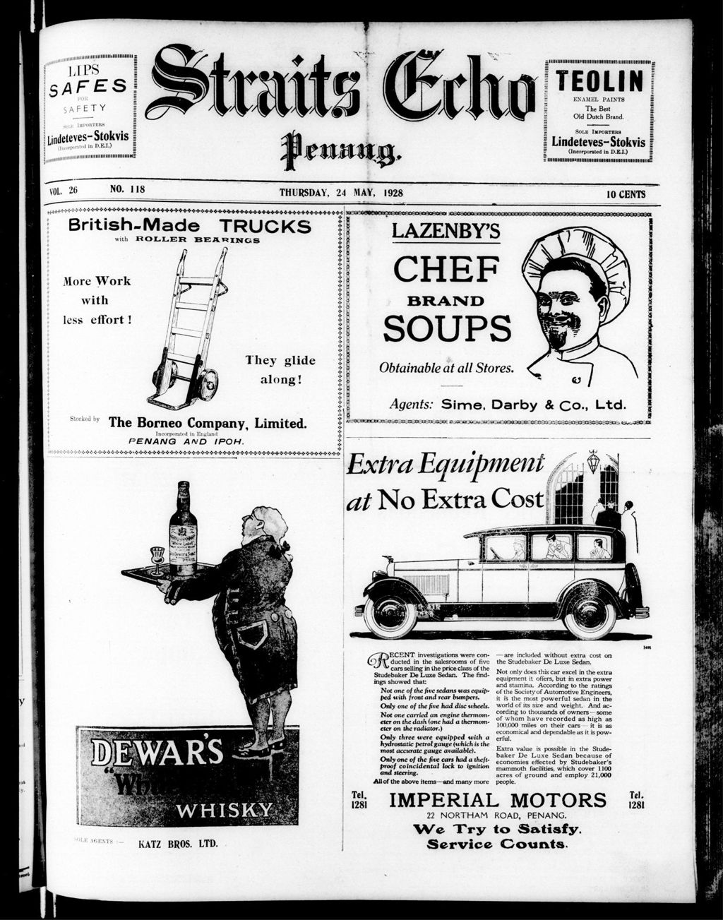 Miniature of Straits Echo 24 May 1928