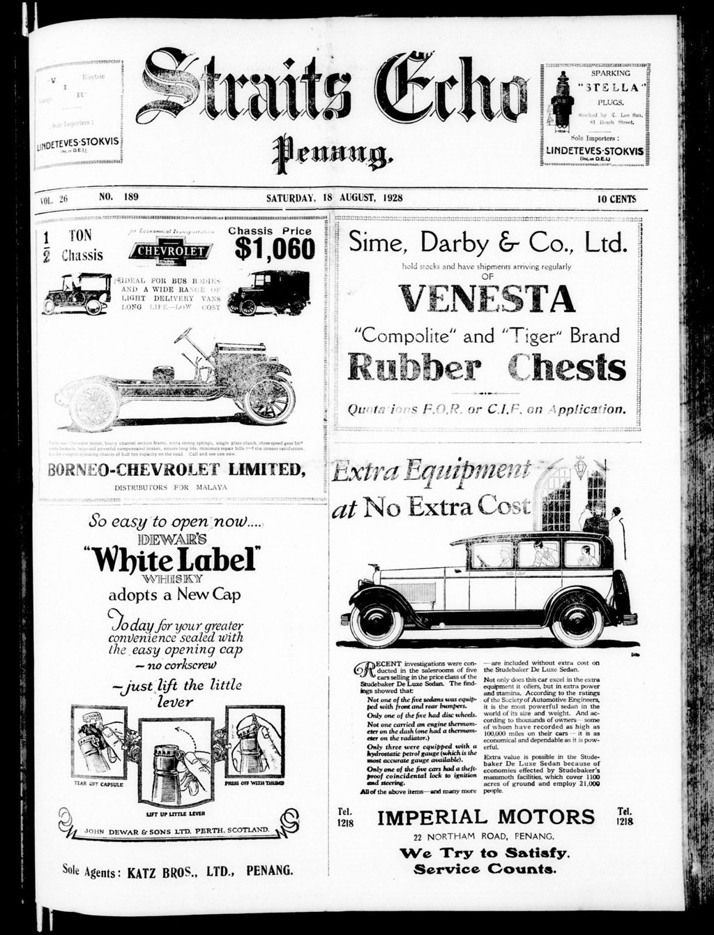 Miniature of Straits Echo 18 August 1928