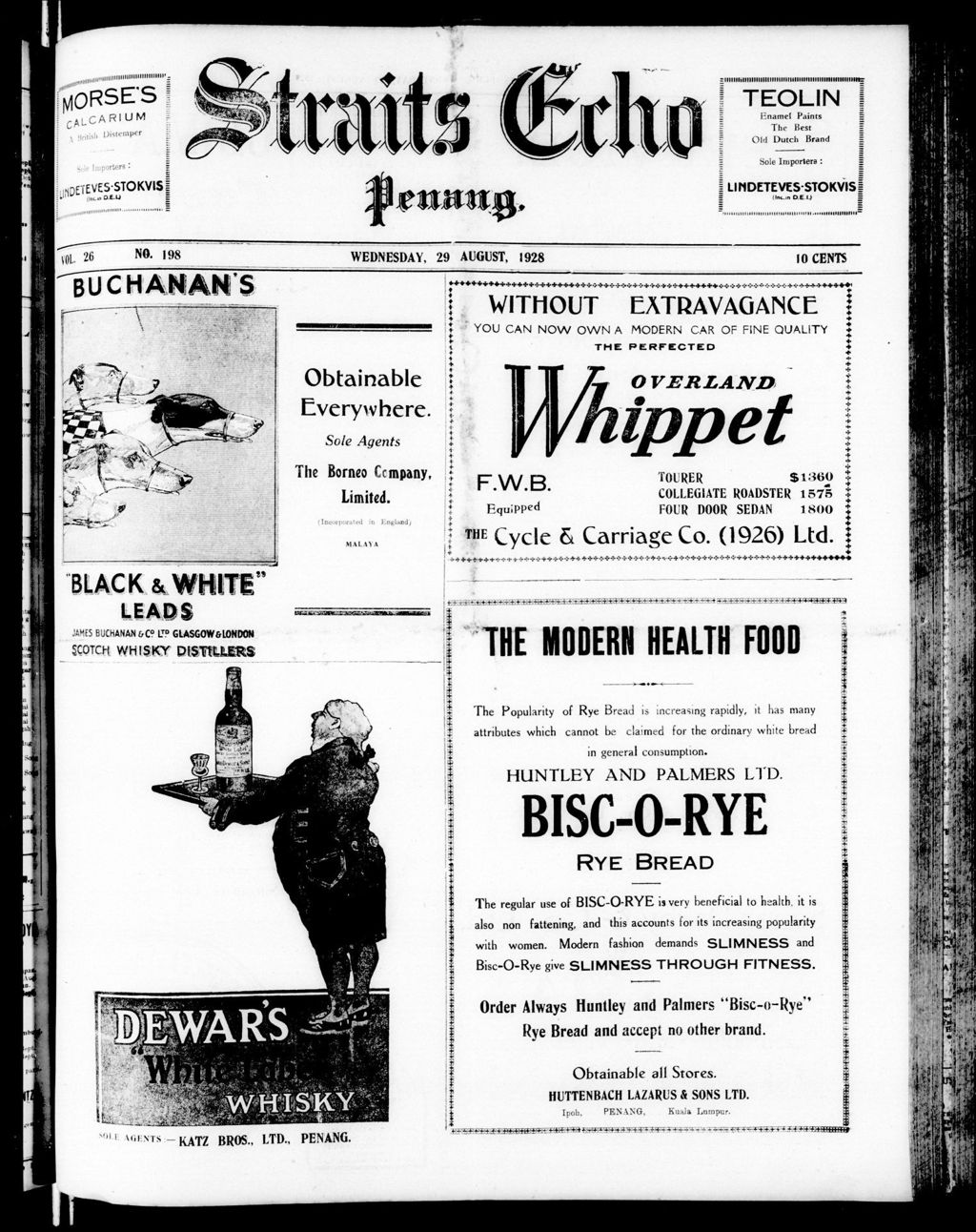 Miniature of Straits Echo 29 August 1928