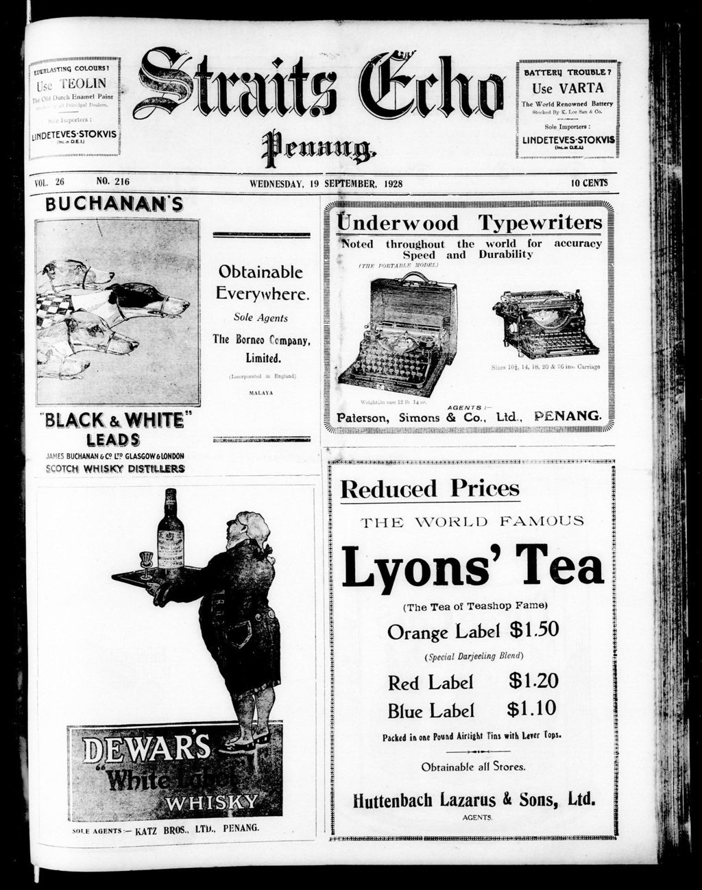 Miniature of Straits Echo 19 September 1928