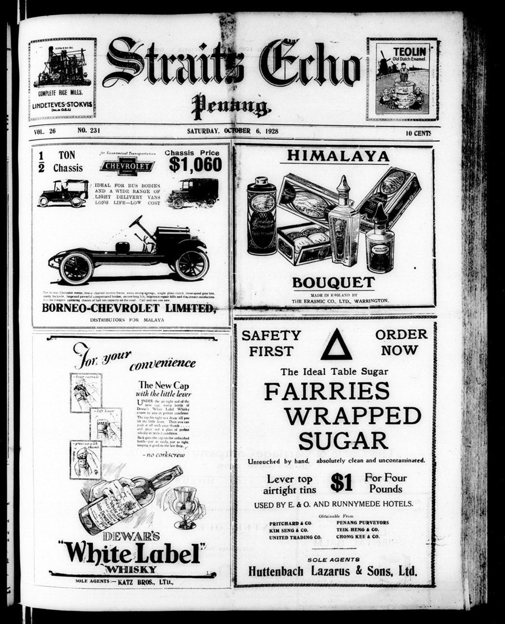 Miniature of Straits Echo 06 October 1928