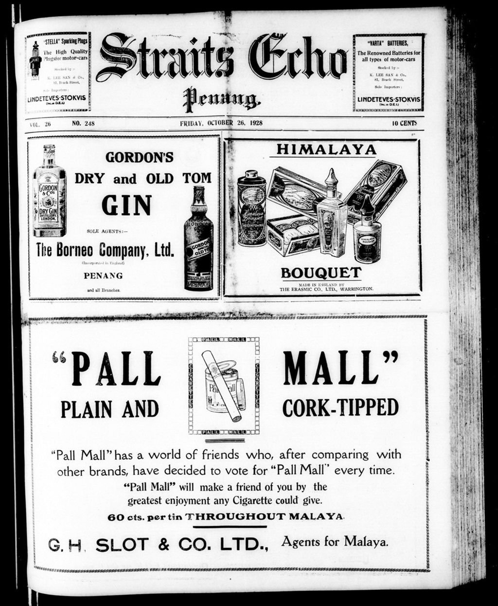 Miniature of Straits Echo 26 October 1928