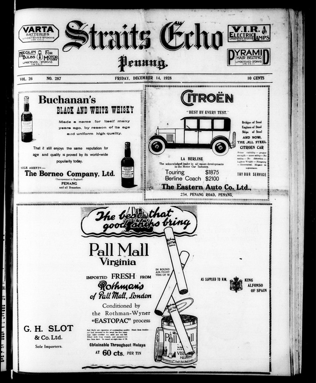 Miniature of Straits Echo 14 December 1928