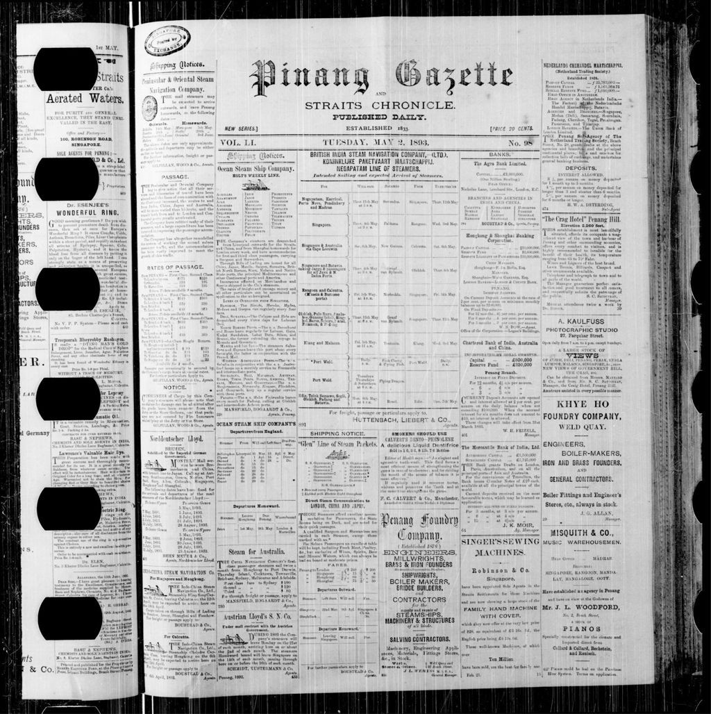 Miniature of Pinang Gazette and Straits Chronicle 02 May 1893