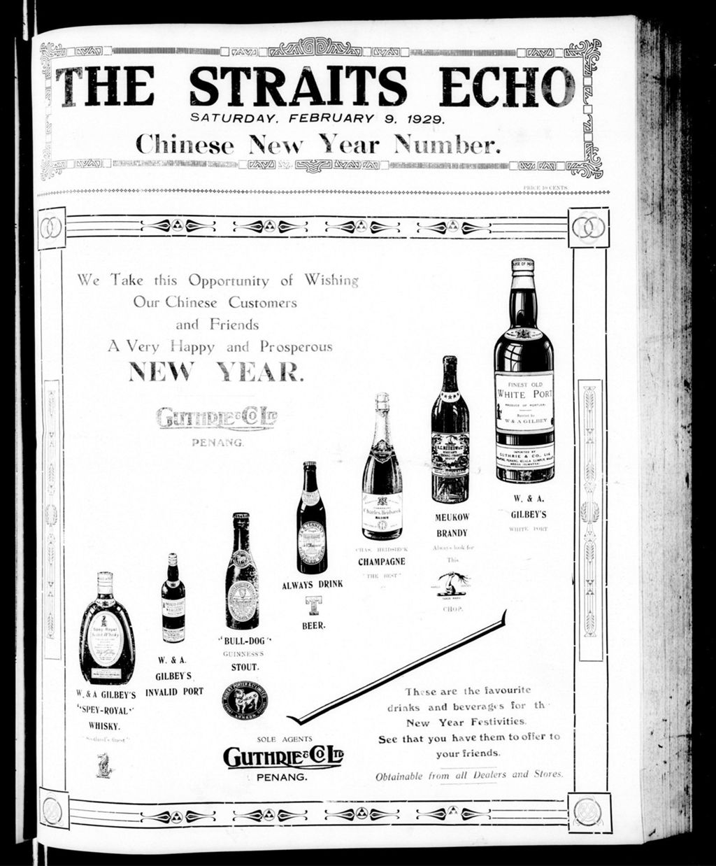 Miniature of Straits Echo 09 February 1929