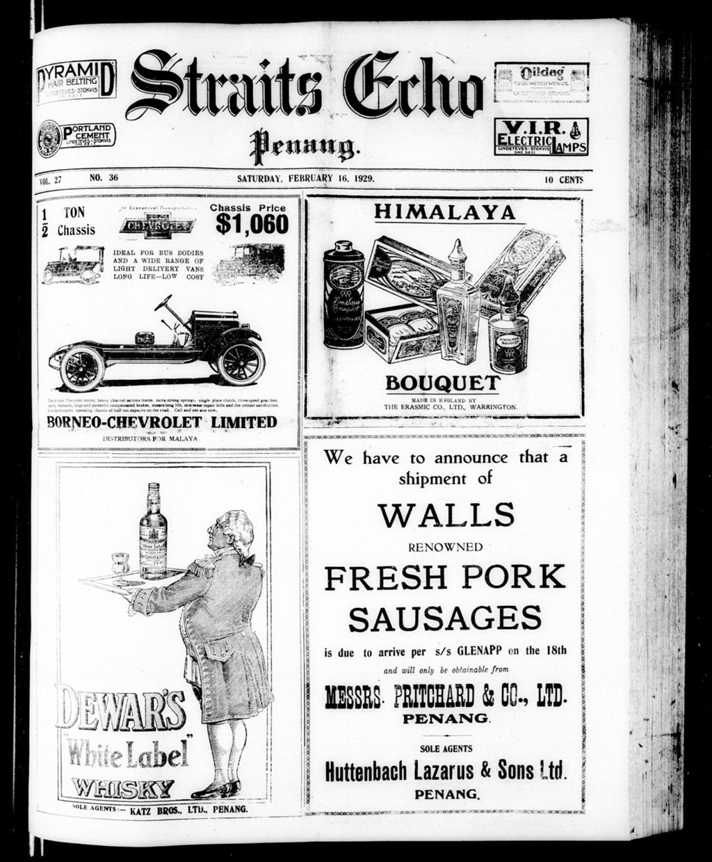 Miniature of Straits Echo 16 February 1929