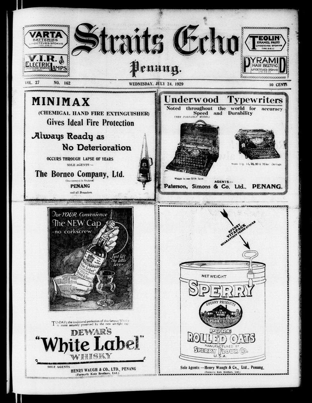 Miniature of Straits Echo 24 July 1929