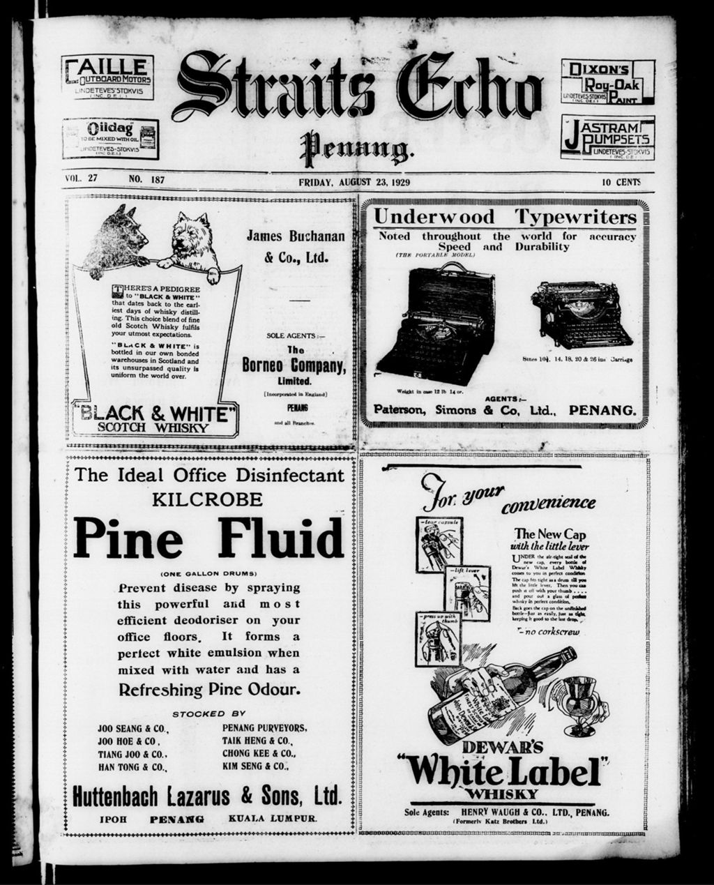 Miniature of Straits Echo 23 August 1929