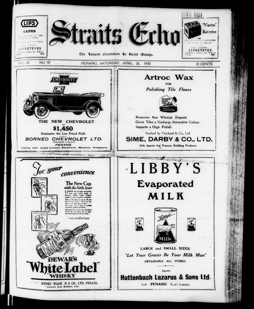 Miniature of Straits Echo 26 April 1930