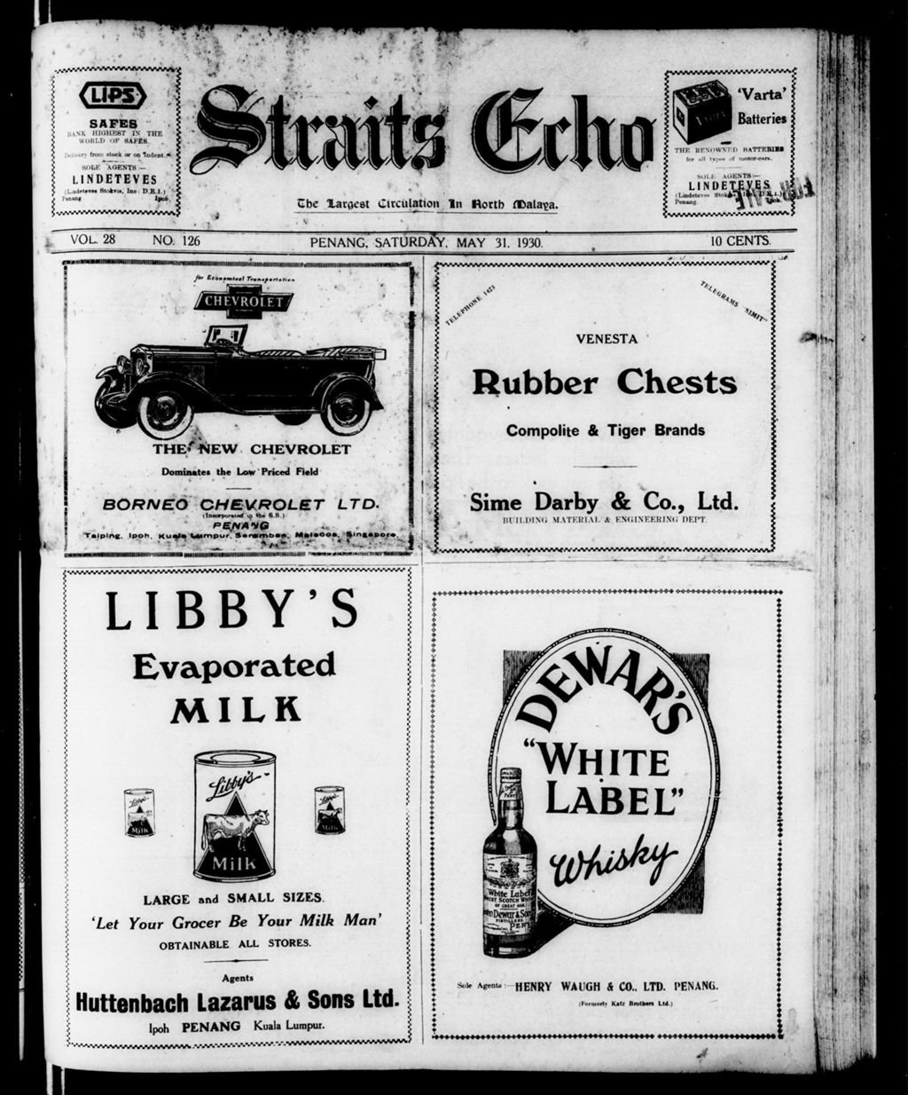 Miniature of Straits Echo 31 May 1930