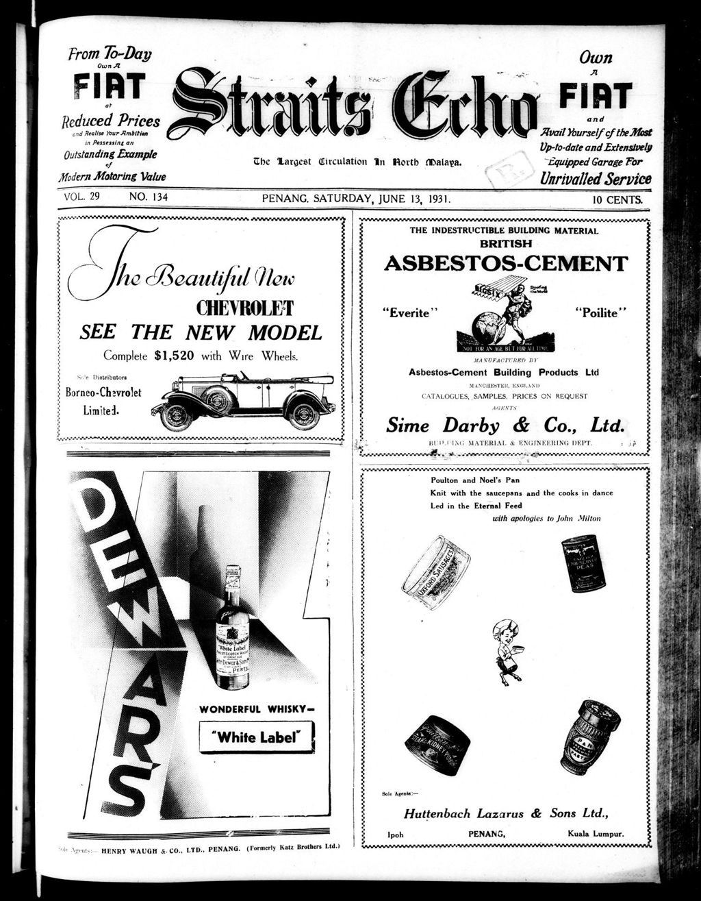 Miniature of Straits Echo 13 June 1931