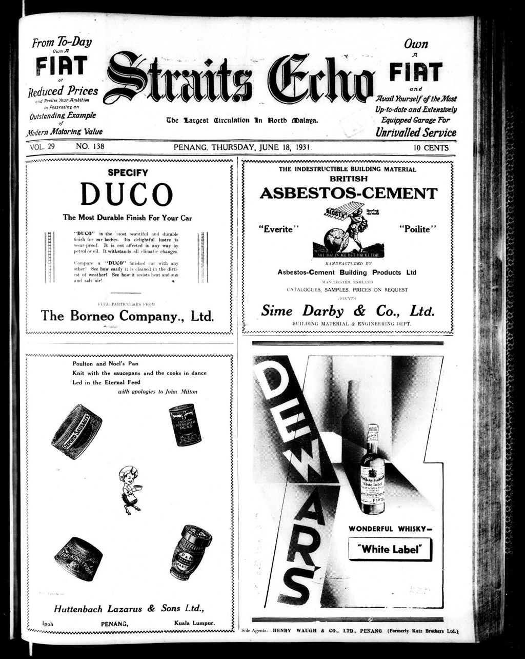 Miniature of Straits Echo 18 June 1931