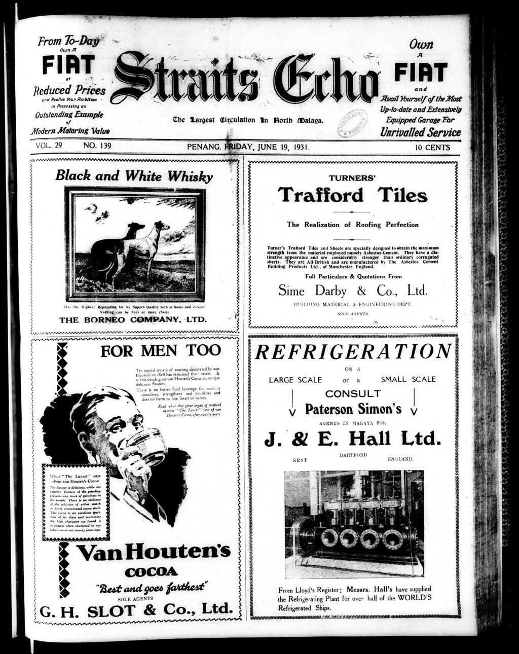 Miniature of Straits Echo 19 June 1931