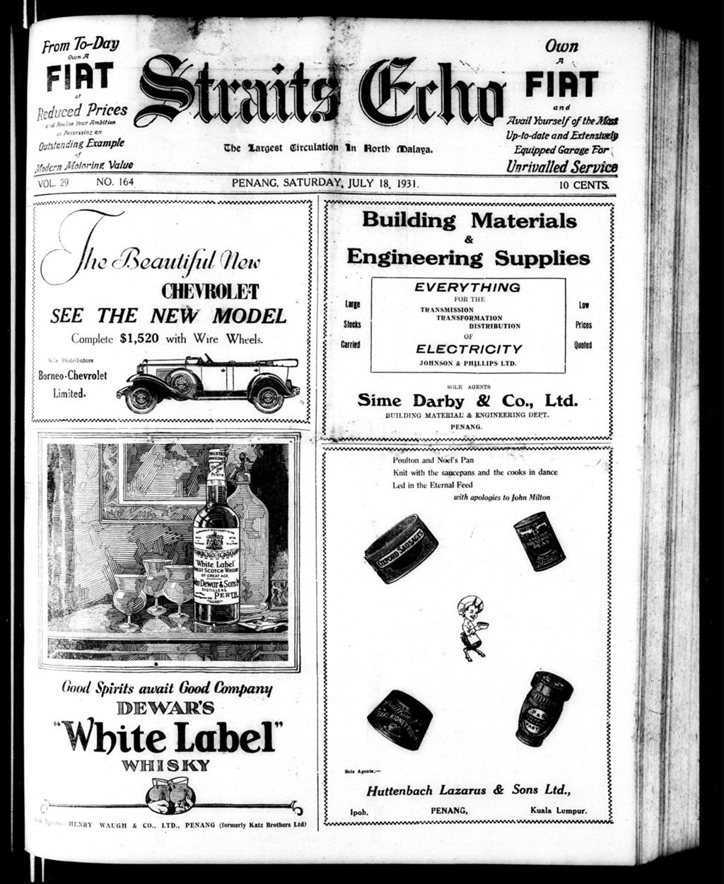 Miniature of Straits Echo 18 July 1931